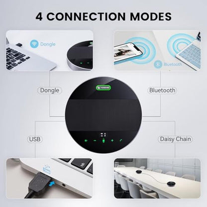 Bluetooth Tongveo: TONGVEO 2-in-1 Conference Speaker and – Close-up Detail