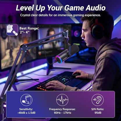 TONOR Dynamic Gaming Microphone – Close-up Detail