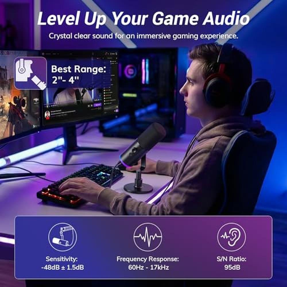 TONOR Dynamic Gaming Microphone – Close-up Detail