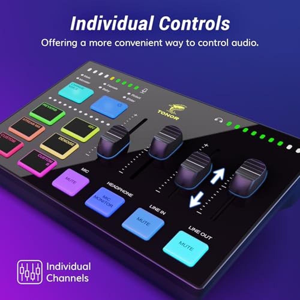TONOR Dynamic Podcast Microphone Kit – Close-up Detail