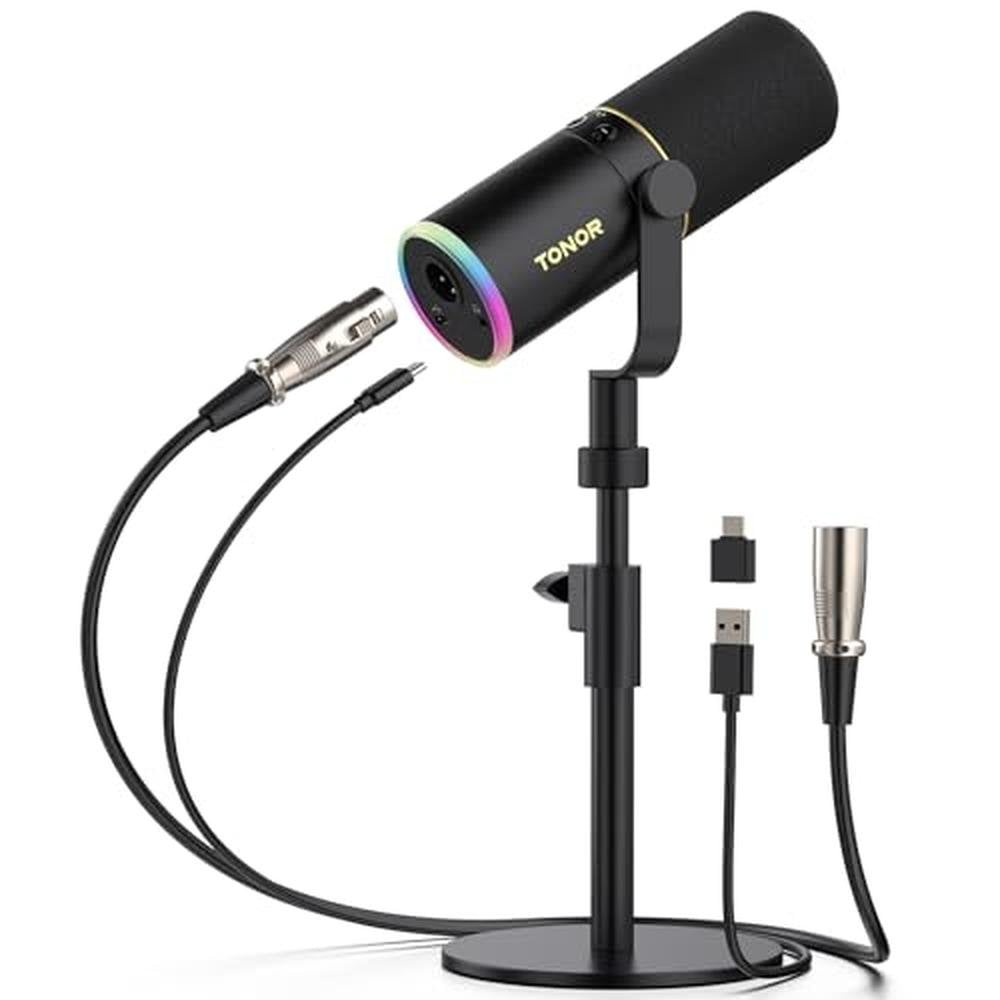 TONOR Dynamic Podcast Microphone – Front View