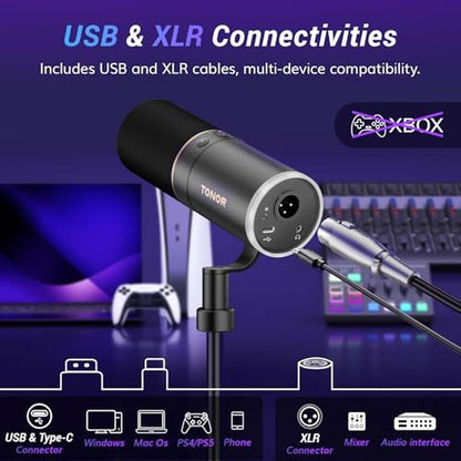TONOR Dynamic Podcast Microphone – In Use