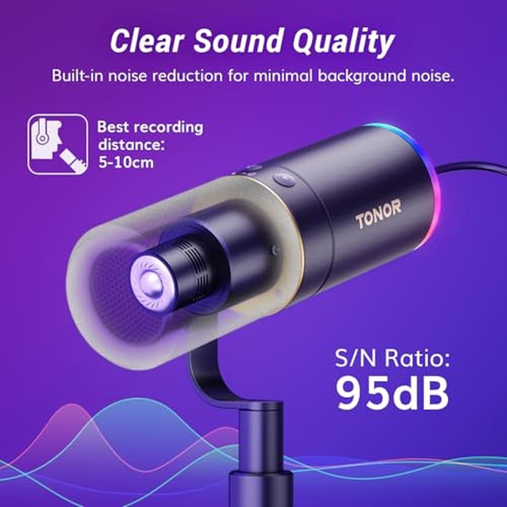 TONOR Dynamic Podcast Microphone – In Use