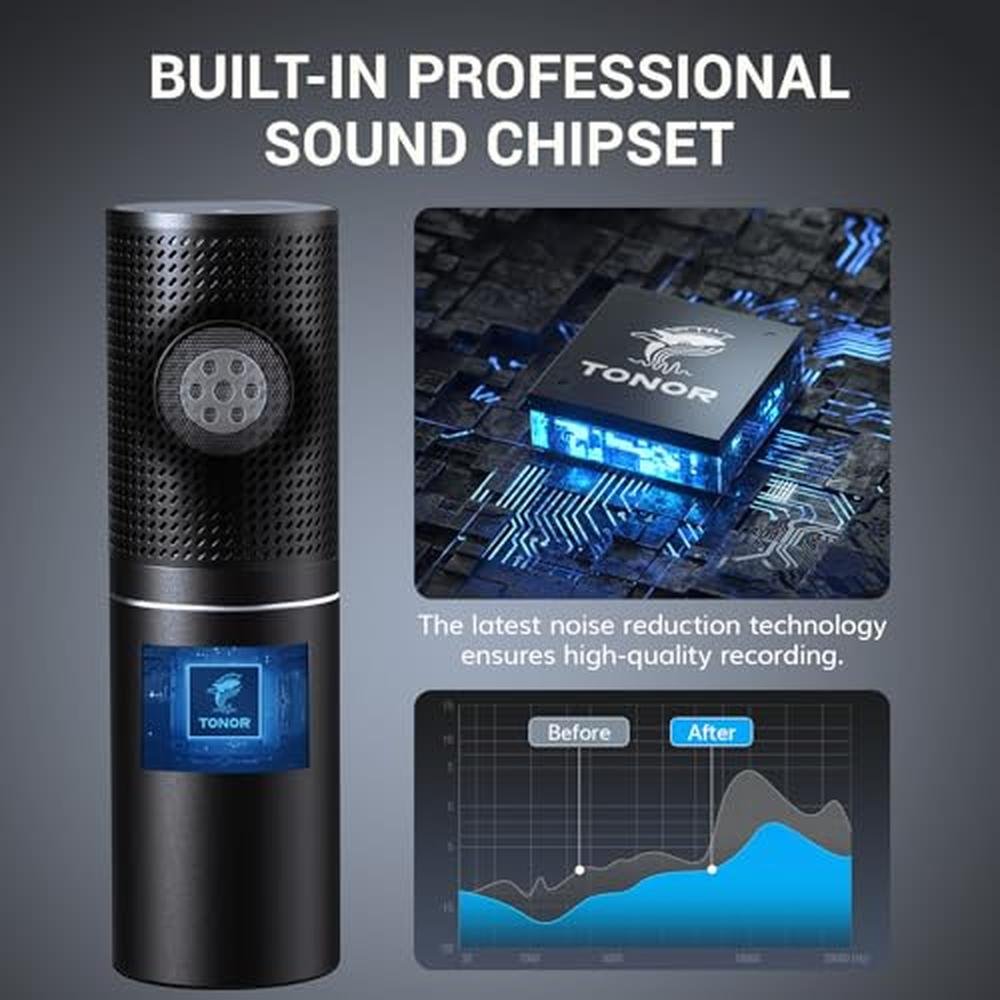 TONOR USB Podcast Microphone: Gaming PC Studio Streaming – Close-up Detail