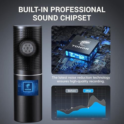 TONOR USB Podcast Microphone: Gaming PC Studio Streaming – Close-up Detail
