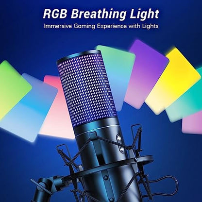 TONOR USB Podcast Microphone: Gaming PC Studio Streaming – Close-up Detail
