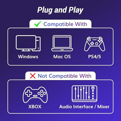 TONOR USB Podcast Microphone: Gaming PC Studio Streaming – In Use