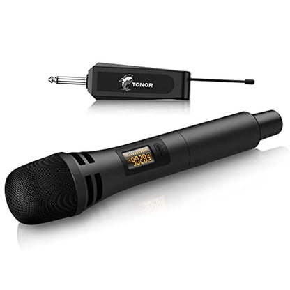 Microphone Mic: TONOR Wireless UHF Karaoke Microphone System – Front View