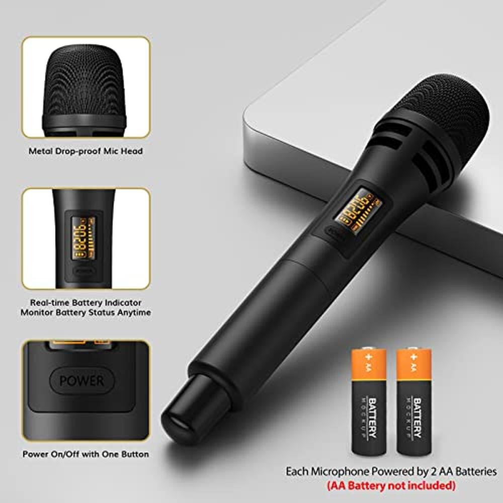 Microphone Mic: TONOR Wireless UHF Karaoke Microphone System – In Use
