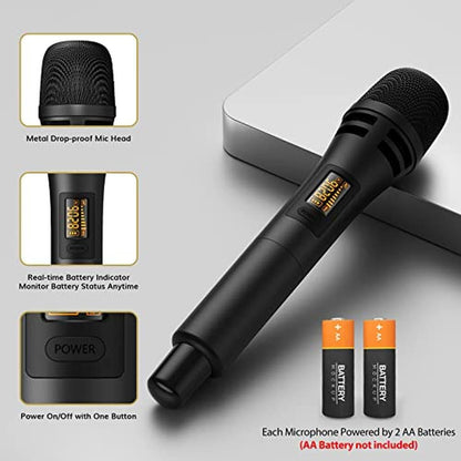 Microphone Mic: TONOR Wireless UHF Karaoke Microphone System – In Use