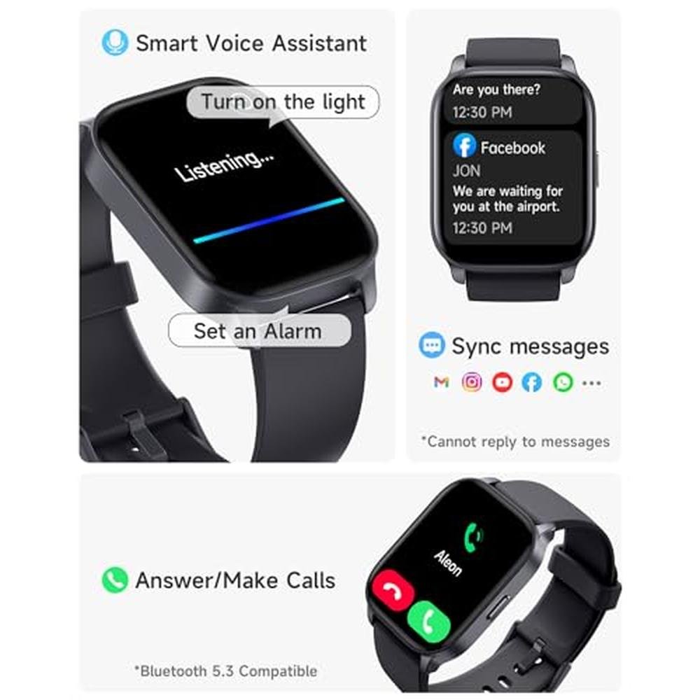 Watch Tracker: TOOBUR Smart Watch Midnight Black – Side View