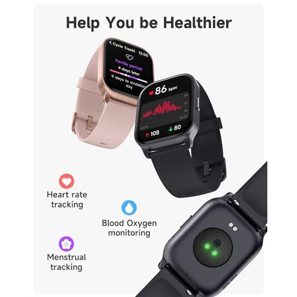 Watch Tracker: TOOBUR Smart Watch Midnight Black – Close-up Detail