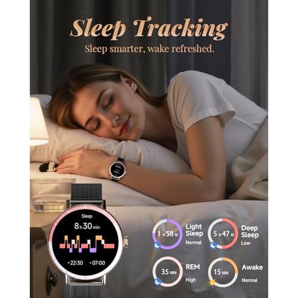 TOOBUR Smart Watch for Women: Two Interchangeable Bands – In Use