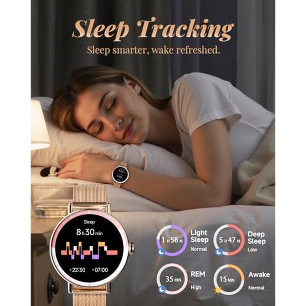 TOOBUR Smart Watch: Women's Fitness Tracker with Heart Rate – In Use