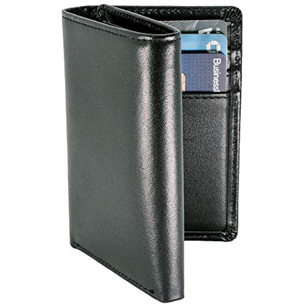Top Grain Leather Trifold Wallet for Men – Front View