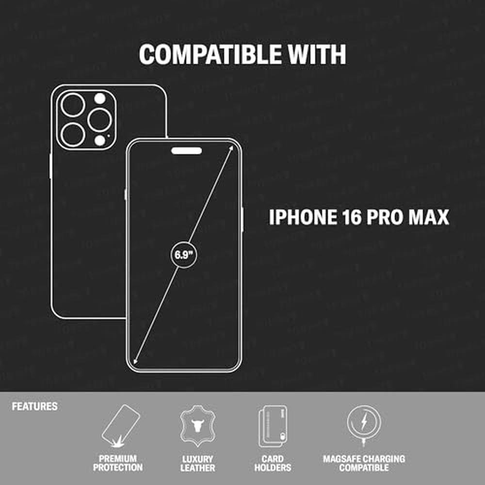 Case Compatible: TORRO Flip Case iPhone 16 Pro Max Premium – Side View