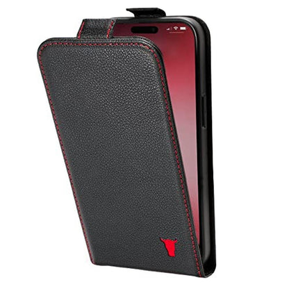 Leather Case: Torro Leather Flip Case Compatible with – Front View