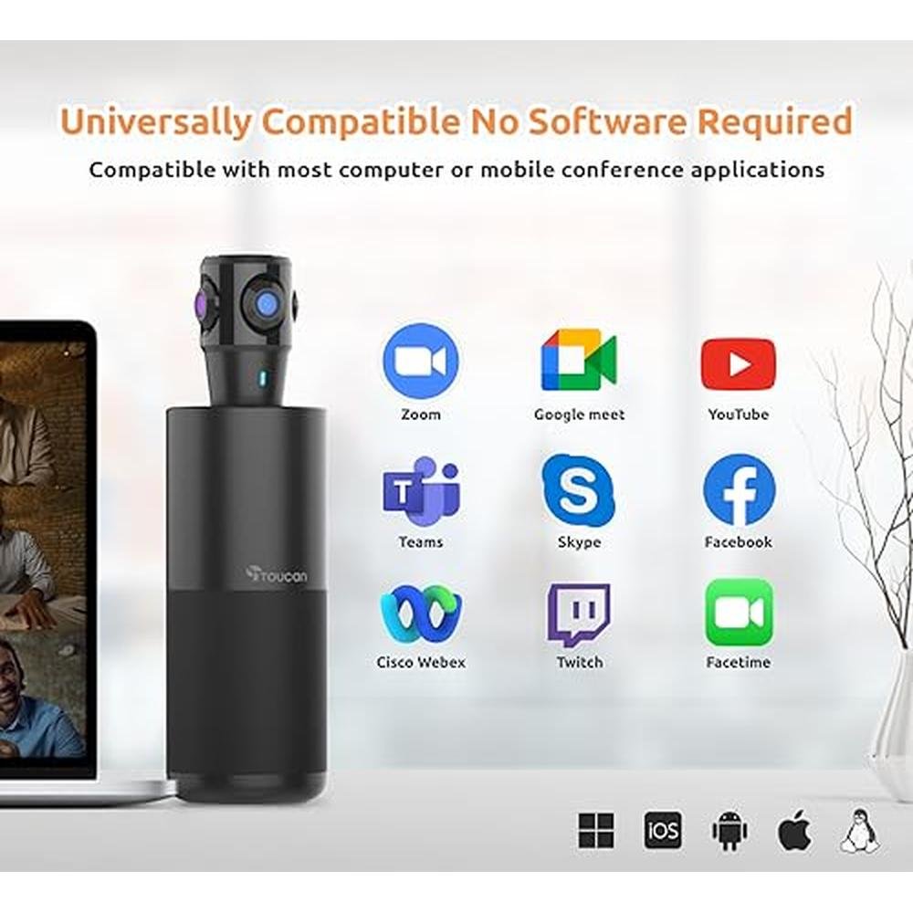 Toucan 360: 360-Degree Video Conference Camera – Packaging