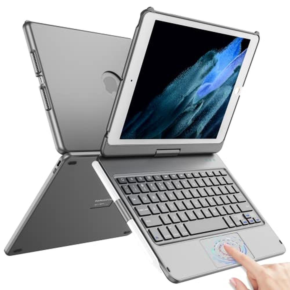 Touch iPad: TQQ 9th Generation Case with Keyboard – Front View