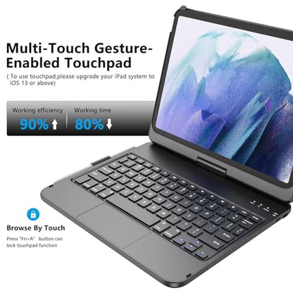 Touch iPad: TQQ A16 11th Generation Case with Keyboard – Side View
