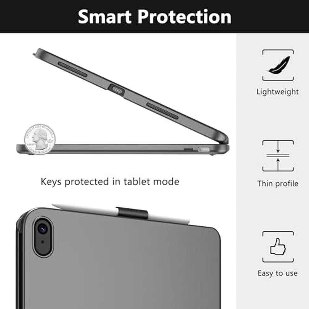 Touch iPad: TQQ A16 11th Generation Case with Keyboard – Close-up Detail