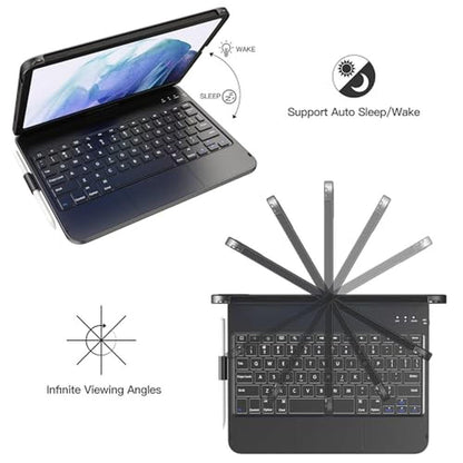 Touch iPad: TQQ A16 11th Generation Case with Keyboard – In Use