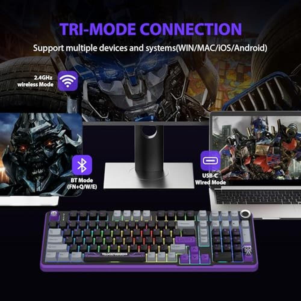 Transformer Keyboard: Transformers GK01 Wireless Mechanical – Close-up Detail