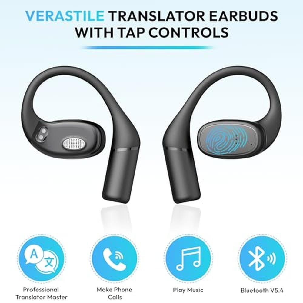 Translation Earbuds: 3-in-1 Real-Time AI Translator Device – Packaging