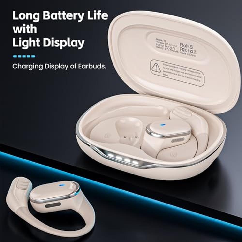 Open Ear Wireless Earbuds: Bluetooth 5.4 Headphones 50H – Close-up Detail