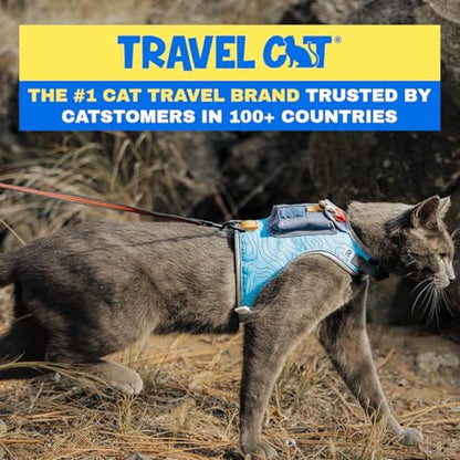 Cat Harness: Travel CAT The Pathfinder GPS Tracker Pocket – Side View