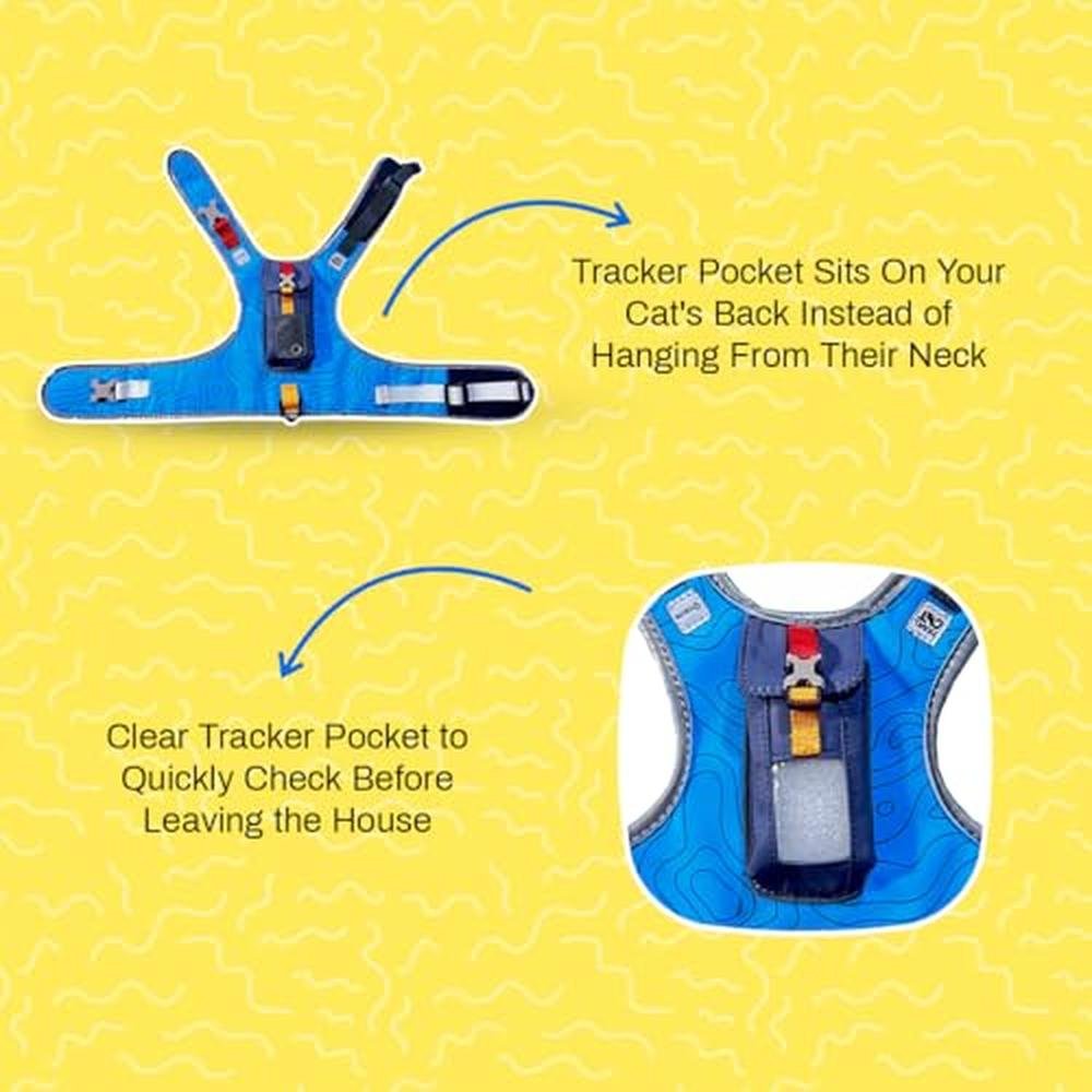 Cat Harness: Travel CAT The Pathfinder GPS Tracker Pocket – Close-up Detail