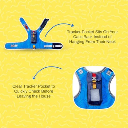 Cat Harness: Travel CAT The Pathfinder GPS Tracker Pocket – Close-up Detail