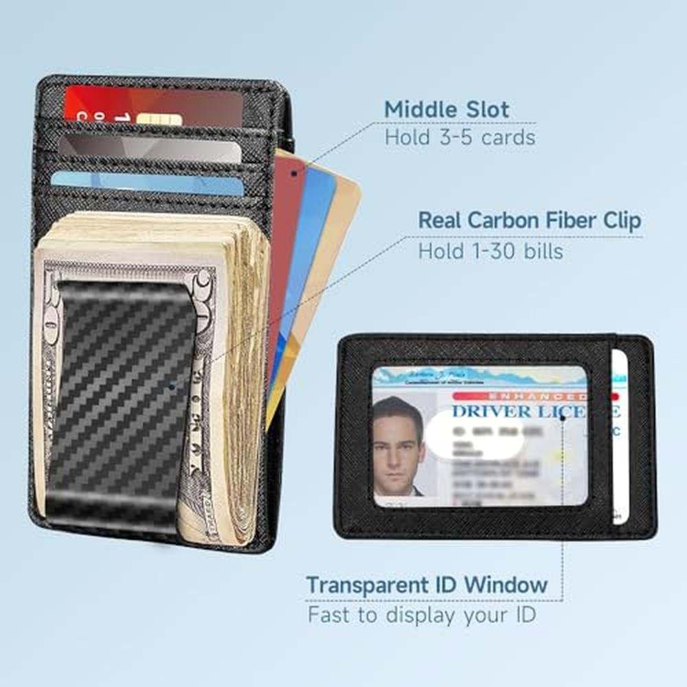 Wallet Travelambo: Travelambo Money Clip for Men Magnetic – Side View