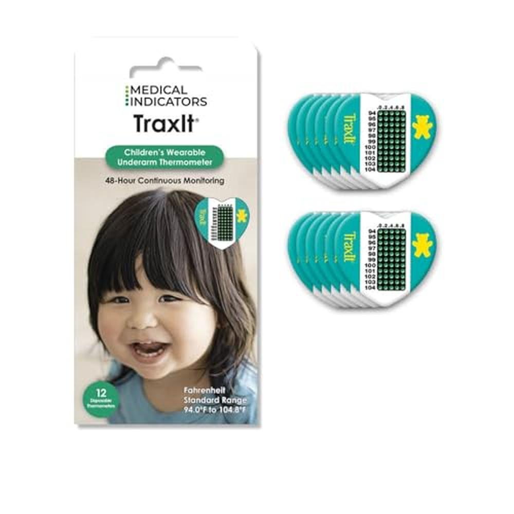 Thermometer Traxit: Traxit Wearable Children's Axillary – Front View