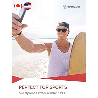 Earbuds Running: Treblab XR100 Ergonomic Wireless Sport – In Use