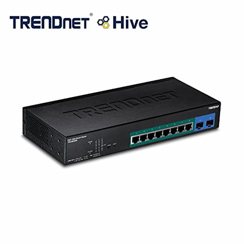 Poe Gigabit: Trendnet 10-Port Gigabit Web Smart Poe Switch – Close-up Detail