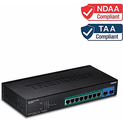 Poe Gigabit: Trendnet 10-Port Gigabit Web Smart Poe Switch – In Use