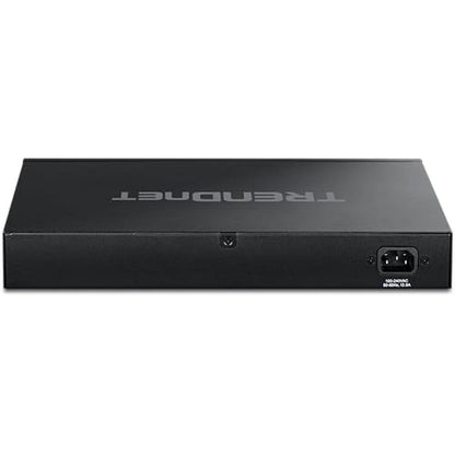 10g Poe Switch: Trendnet TPE-7124Sbf 12-Port Web Smart – Close-up Detail