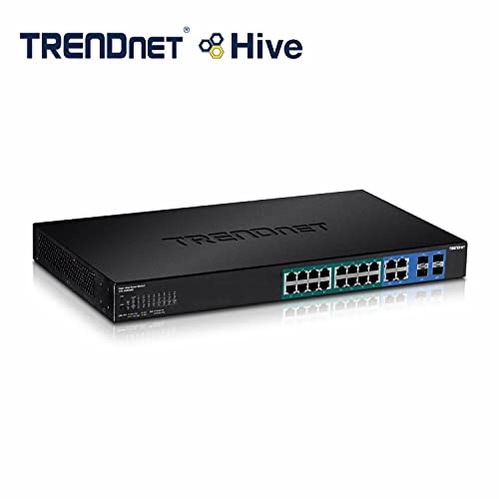 16 Port Trendnet Gigabit PoE Web Smart Switch – Side View