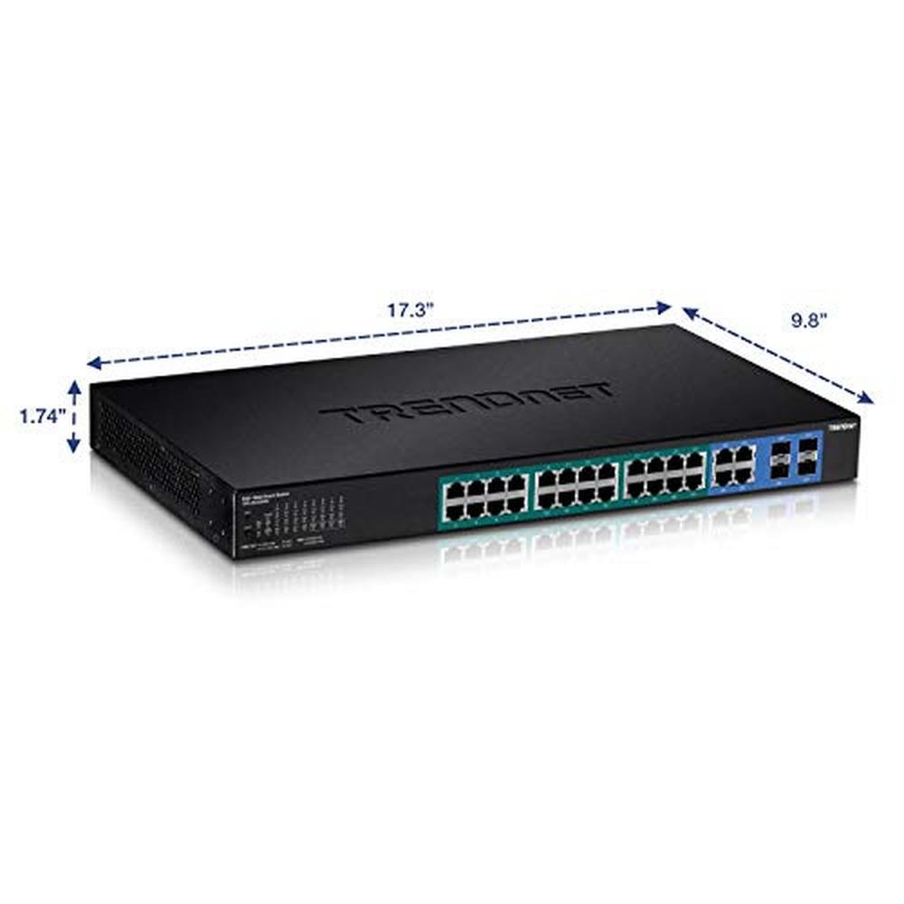 16 Port Trendnet Gigabit PoE Web Smart Switch – In Use