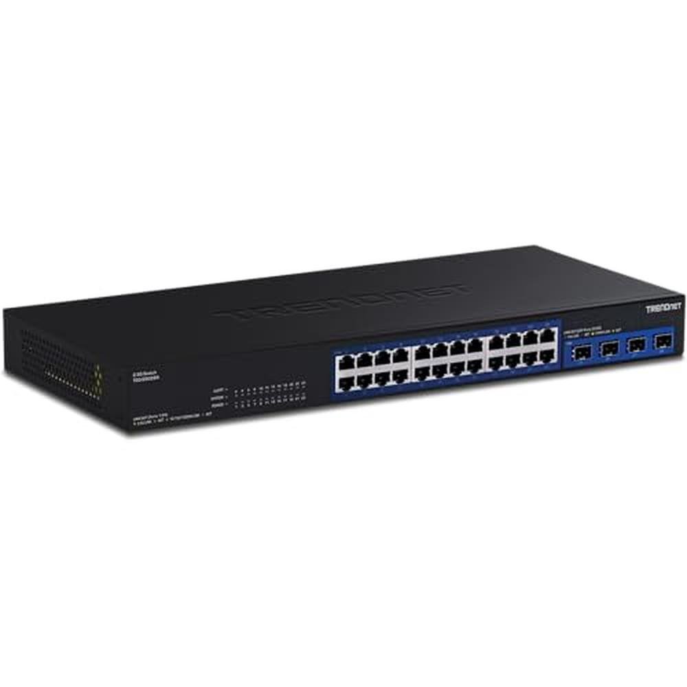 Switch Ports: Trendnet 28-Port Multi-Gig Switch TEG-S5028 – Front View
