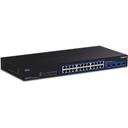 Switch Ports: Trendnet 28-Port Multi-Gig Switch TEG-S5028 – Front View
