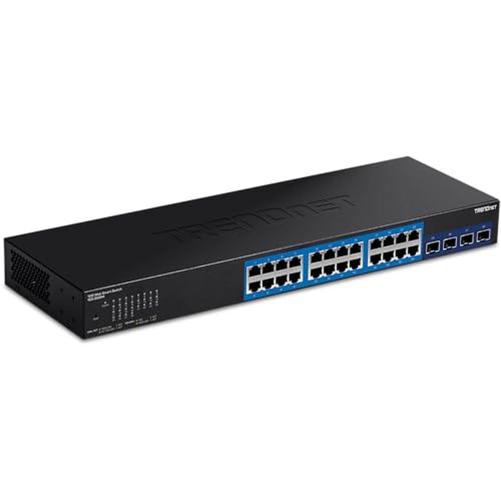 Trendnet Port: Trendnet 28-Port Web Smart Switch 24 x – Front View