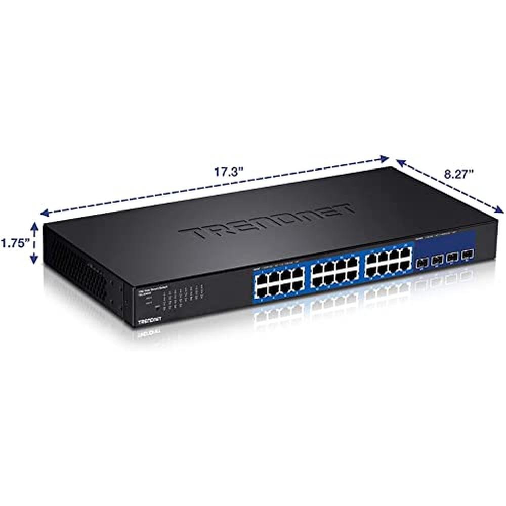 Trendnet Port: Trendnet 28-Port Web Smart Switch 24 x – In Use
