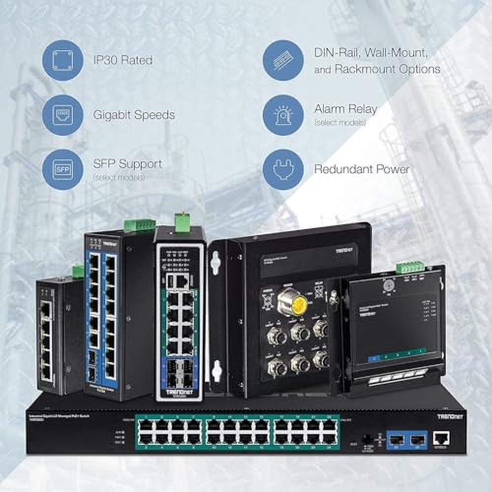 Trendnet Port: Trendnet 5 Port Industrial Unmanaged Fast – In Use