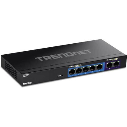 Trendnet 7-Port Multi-Gig Gaming Switch – Front View