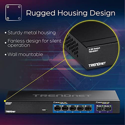 Trendnet 7-Port Multi-Gig Gaming Switch – In Use
