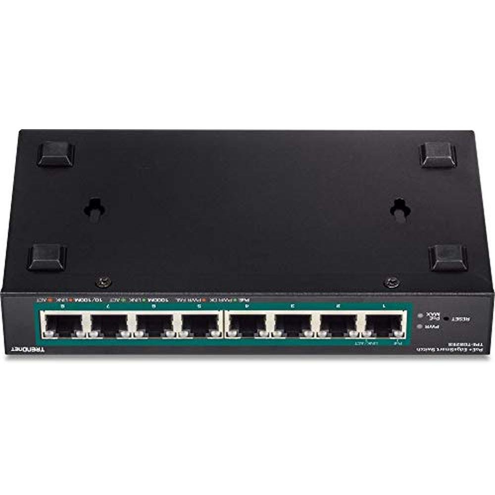 Poe Switch: Trendnet 8-Port Gigabit EdgeSmart Poe Switch – Close-up Detail