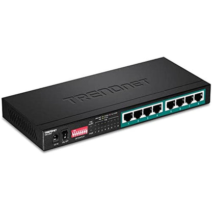 Range Trendnet: Trendnet 8-Port Gigabit Long Range PoE – Front View