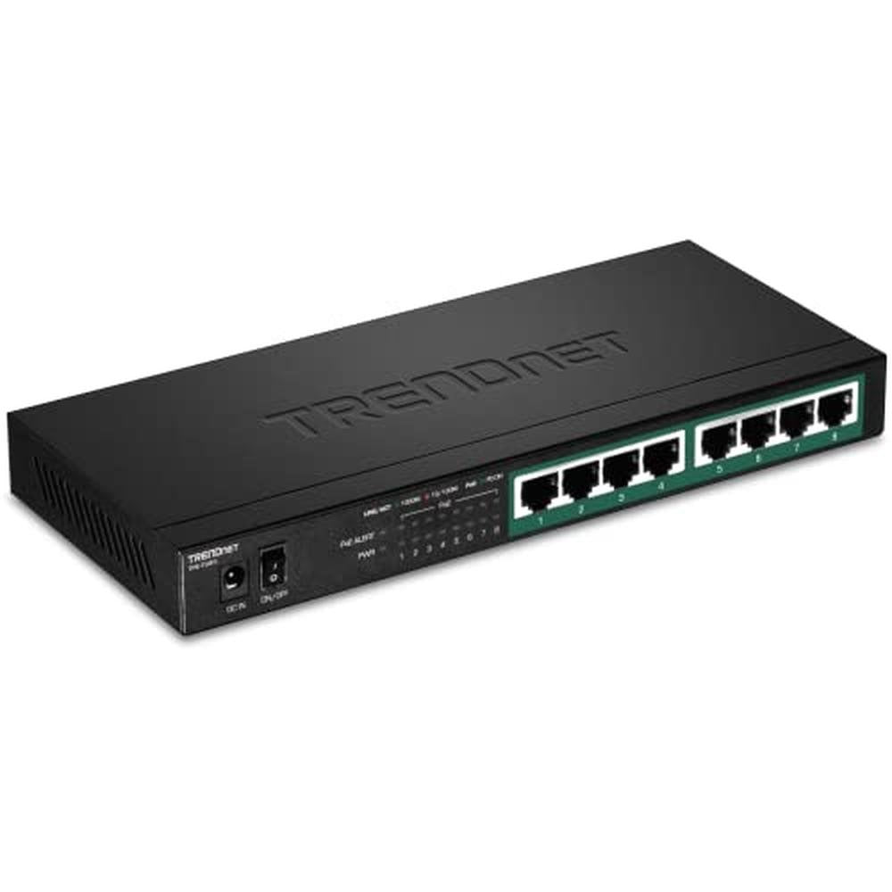 Trendnet 8-Port Gigabit PoE Switch – Front View
